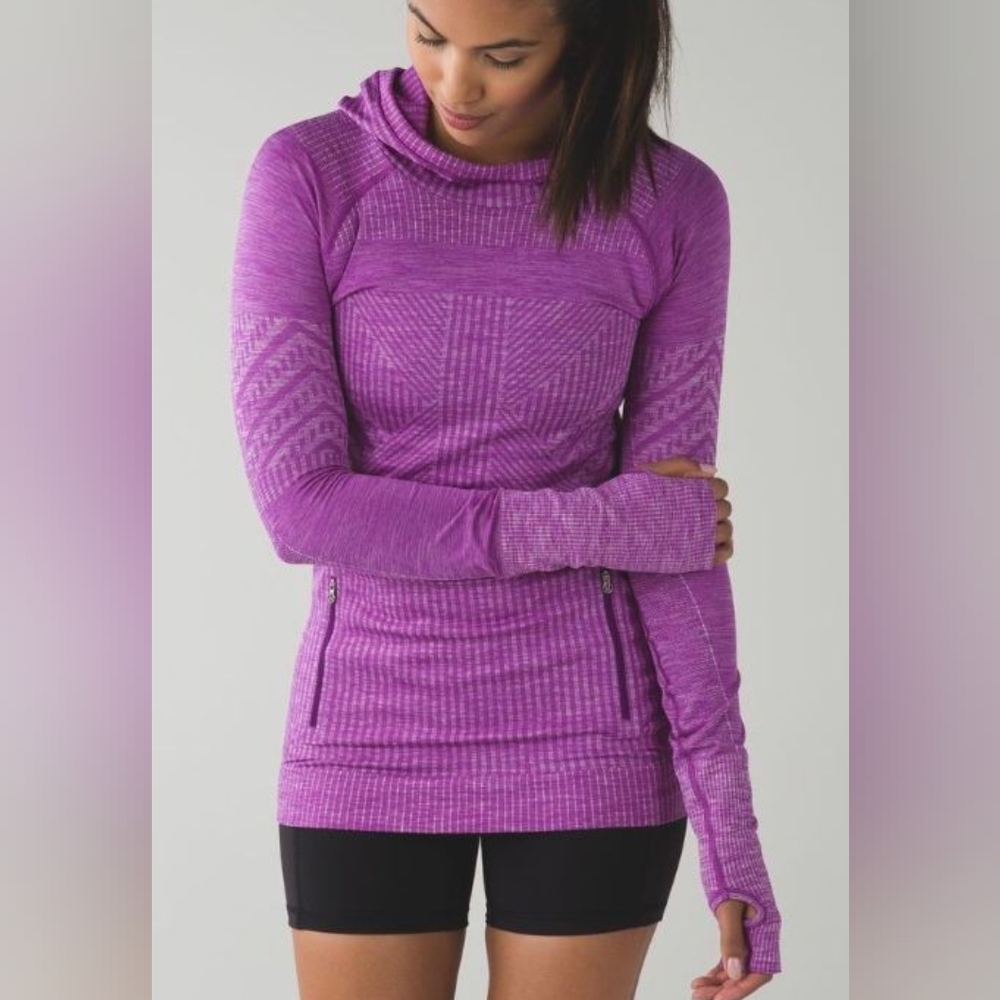 Lululemon Athletica Purple Cowl Neck Sweater